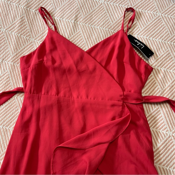 NET Lulus Pink Spaghetti Strap Wrap Dress S - Picture 5 of 8